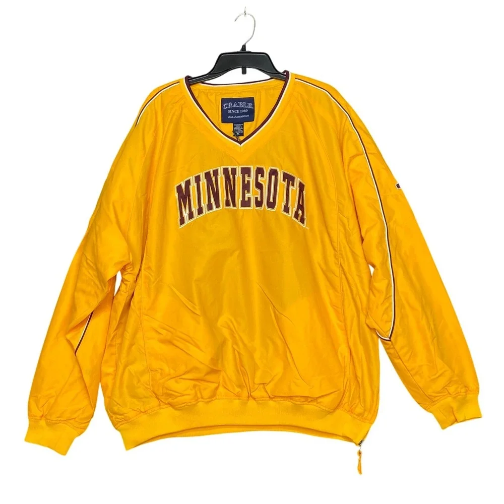 Crable Men's XL Minnesota Golden Gophers Vintage Pullover NCAA Football 90s NWT